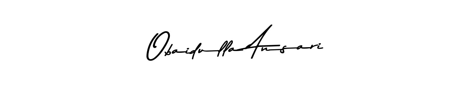 Similarly Asem Kandis PERSONAL USE is the best handwritten signature design. Signature creator online .You can use it as an online autograph creator for name Obaidulla Ansari. Obaidulla Ansari signature style 9 images and pictures png